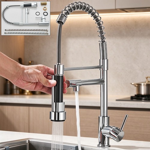 Chrome kitchen mixer tap - tap, 360°