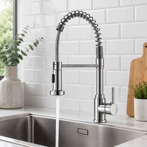 Pull out kitchen tap mixer - pull,