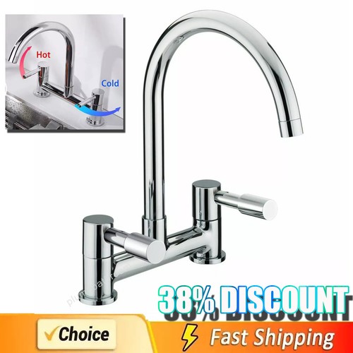 Modern dual lever - lever, chrome