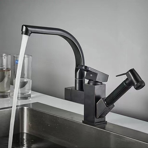 Matt black monobloc kitchen - black,