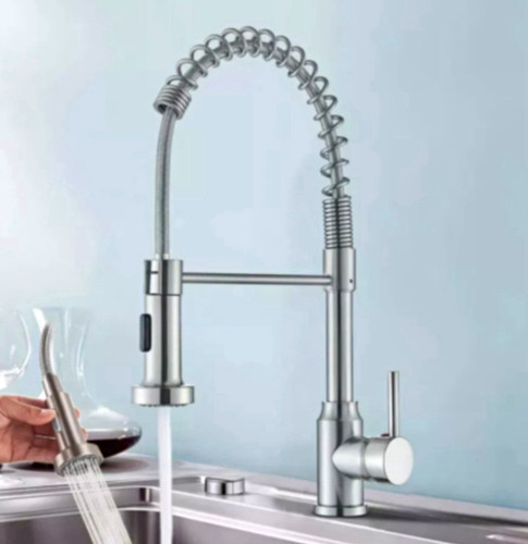Monobloc silver kitchen sink - silver,