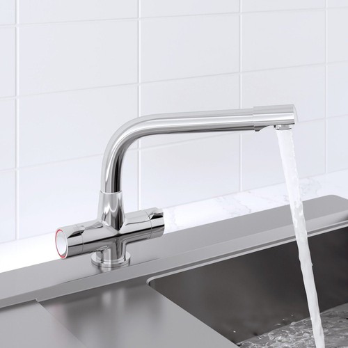 Modern mono kitchen sink - modern, mixer