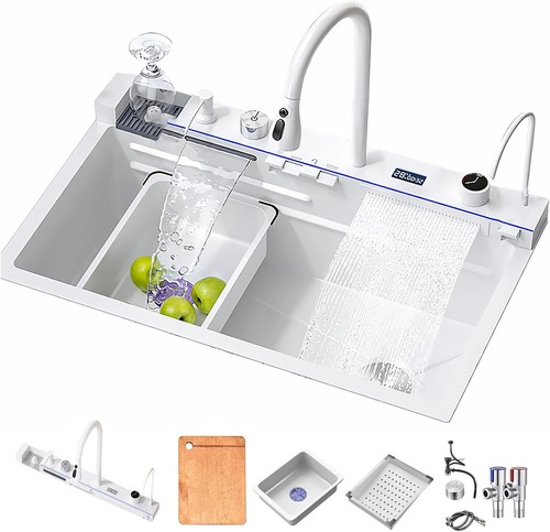 White multifunctional kitchen - white,