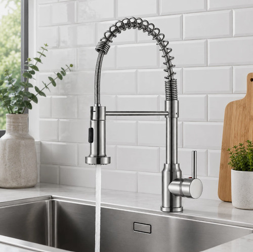Monobloc silver kitchen sink - monobloc,
