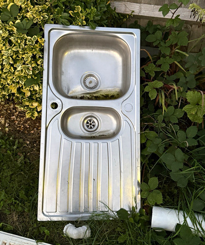 Stainless steel single basin - steel,