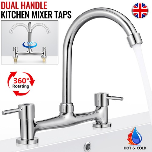 Modern dual lever - lever, chrome