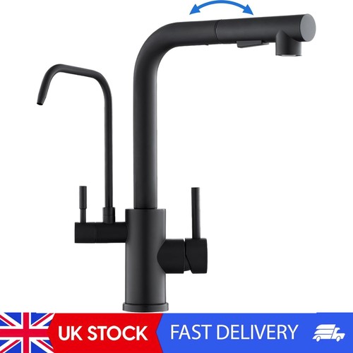 Black kitchen sink mixer tap - kitchen,