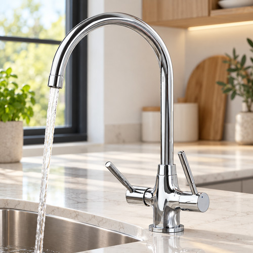 Bristan dune twin lever - dune,
