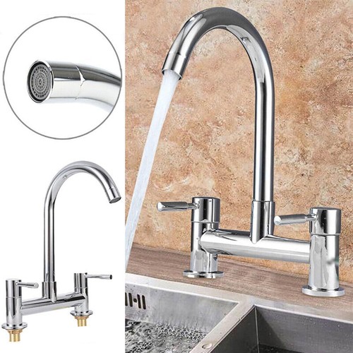 Dual lever chrome kitchen - lever,