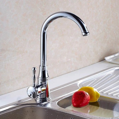 Chrome swan neck kitchen - swan,