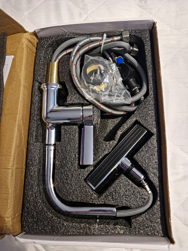 Chrome pull out mono mixer - chrome,