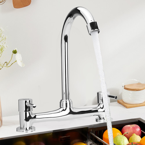 Modern dual lever - lever, chrome