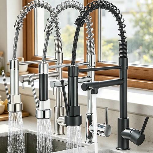 Kitchen sink mixer tap - kitchen, pull
