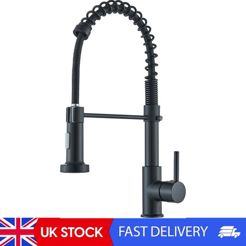 Black kitchen tap spring - kitchen,