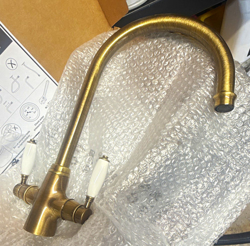 Brass high arc deck mounted - arc,