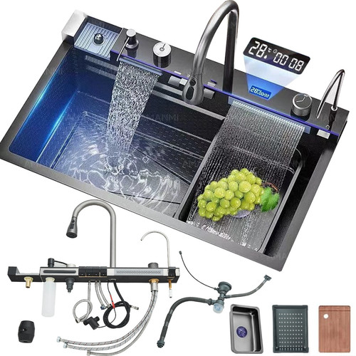 Led inset kitchen sink set - inset,