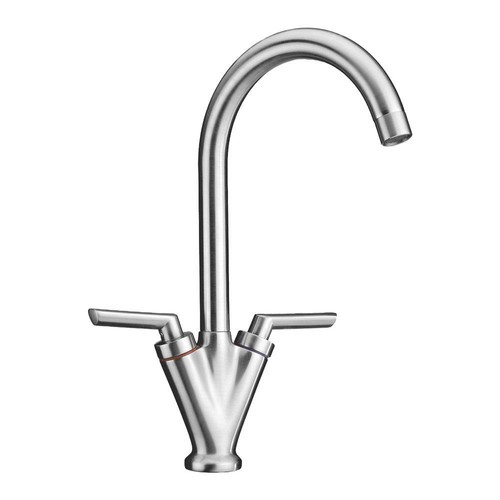 Stainless steel tap - steel, double