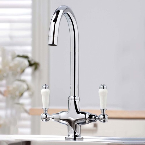 Twin lever traditional brass - twin,