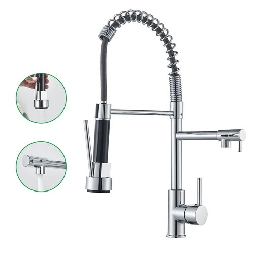 Kitchen sink mixer tap - sink, pull