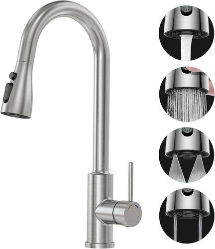 Kitchen sink mixer taps - taps,, pull