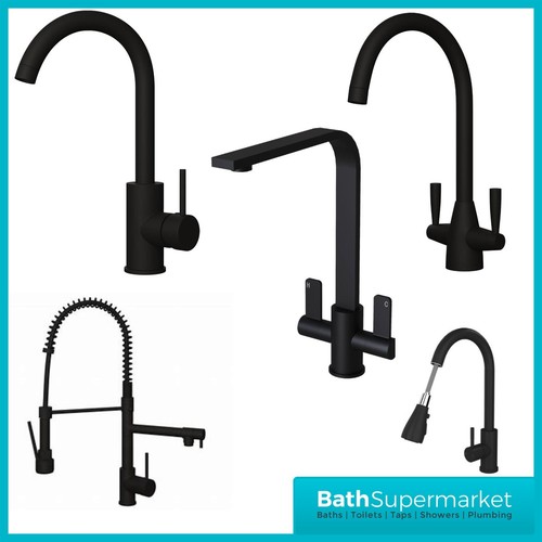 Black kitchen sink - black,